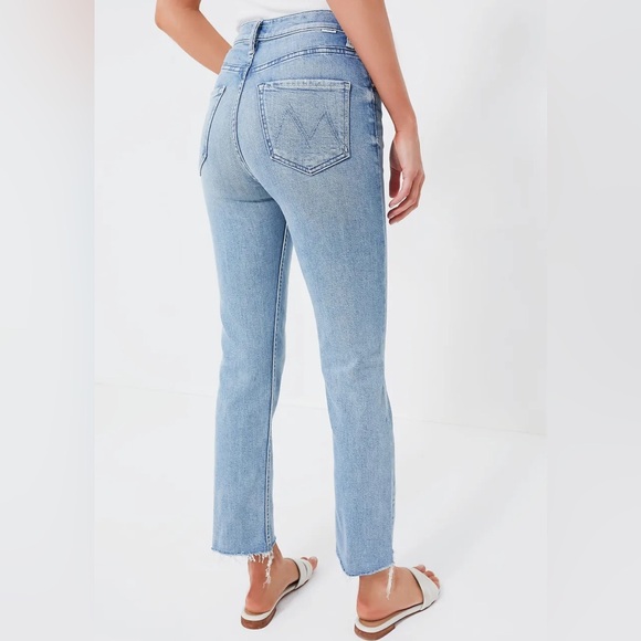 Mother High Waisted Rider Ankley Fray Jeans - Picture 1 of 11